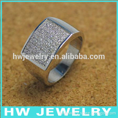 Wholesale Silver 925 Mens Rings With Crystal Cz
